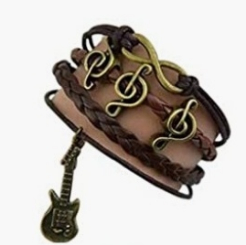 Handmade Braided Multi Layers Vintage Woven Rope Wrap Bangle Bracelet.